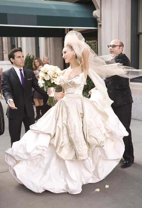 (Pictured: Sarah Jessica Parker is pictured in a scene from the film 'Sex and the City.')